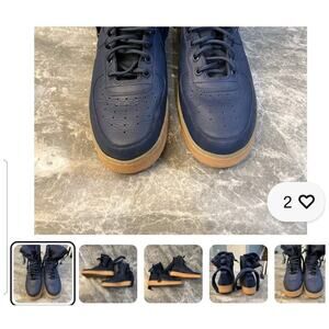 NIKE Air Force Special Navy MEN's sneakers 864024-400 size 9 EUC Collectors